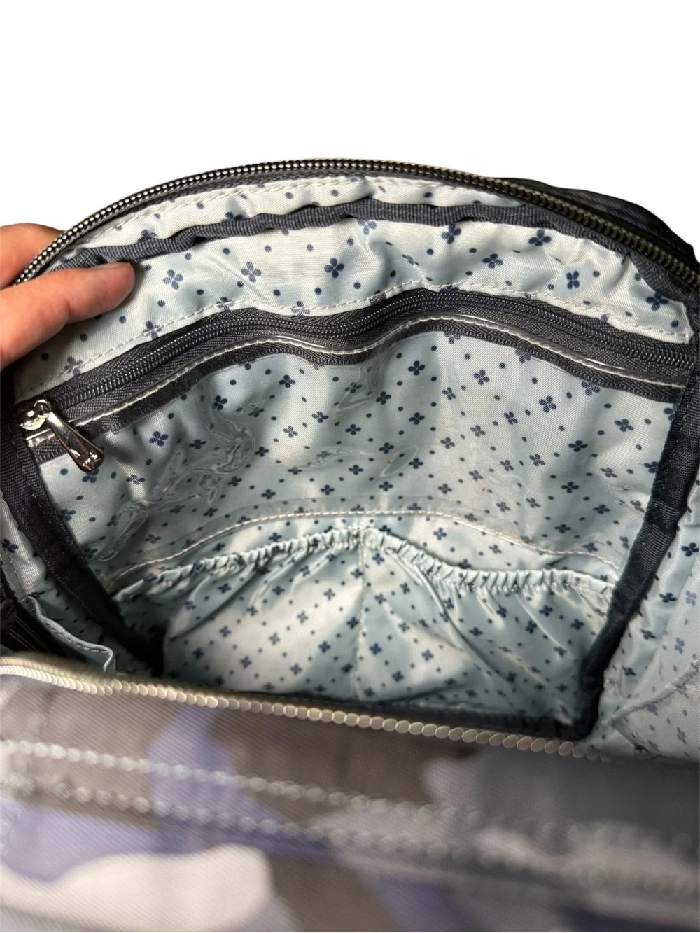 Lug Ranger Crossbody Bag Quilted Navy Camo Travel Purse - Picture 7 of 9